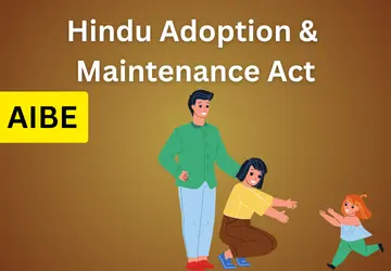 AIBE 19: Hindu Adoption and Maintenance Act (English)