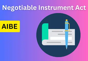 AIBE 19: Negotiable Instruments (Hindi)